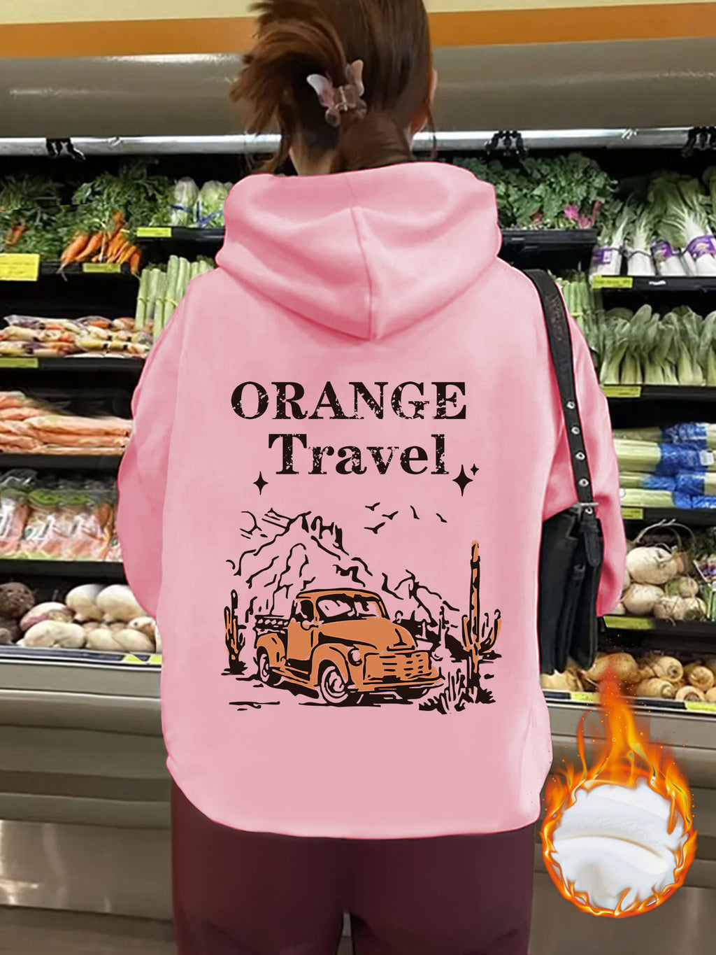 ORANGE Travel hoodie