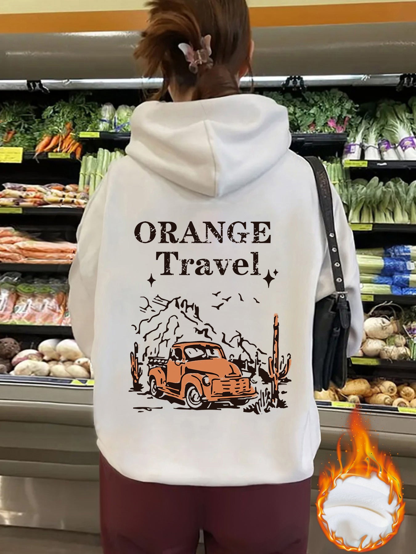 ORANGE Travel hoodie