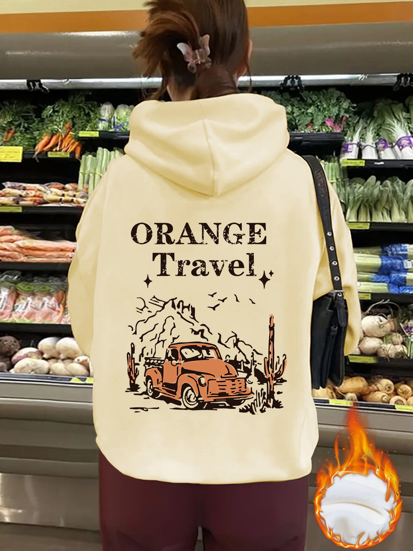 ORANGE Travel hoodie
