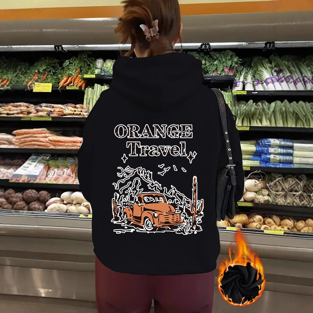 ORANGE Travel hoodie