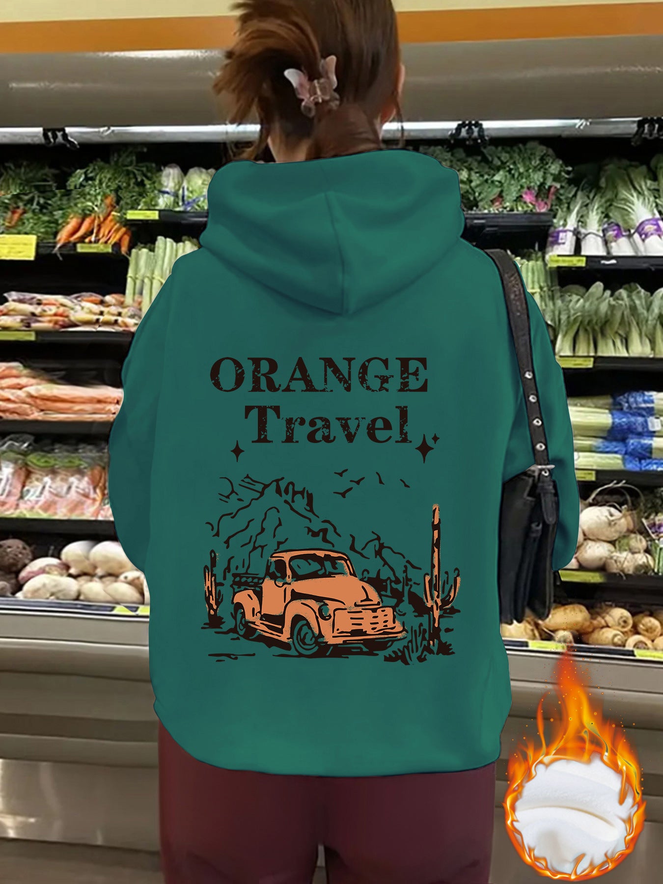 ORANGE Travel hoodie