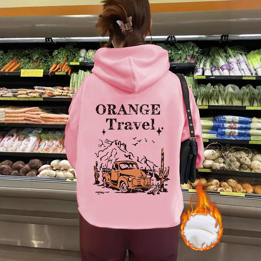 ORANGE Travel hoodie