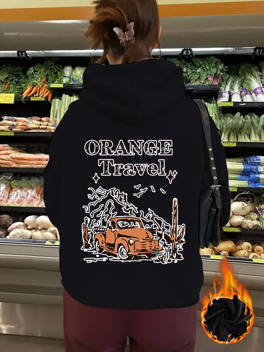 ORANGE Travel hoodie