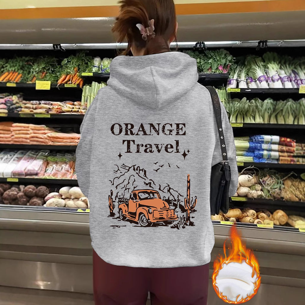 ORANGE Travel hoodie
